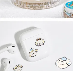 Cute cartoon puppy stickers on earphone case from the Zootopia animal series