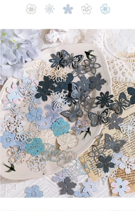 Détails de papillons et fleurs en papier évidé de style rétro pour le scrapbooking