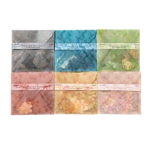 Lot de 6 paquets de matériel décoratif floral vintage MO-CARD pour scrapbooking et DIY