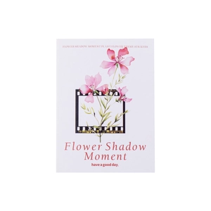 Flower Shadow Moment PET bloemenstickers met vintage filmframes voor DIY scrapbooking