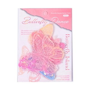 20 dekorative, lichtdurchlässige Hohl-Schmetterlingsaufkleber für Scrapbooking und DIY