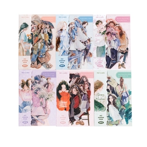 6 sets of PET decorative person stickers with 30 pieces each for journals and DIY crafts