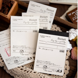 Vintage aesthetic 100-sheet paper notepad for DIY scrapbooking and journal decoration