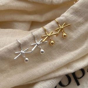 925 Sterling Silver Lucky Knot Stud Earrings For Women Korean Ins Style Dainty Bowknot Knot Earrings Minimalist Jewelry Gift
