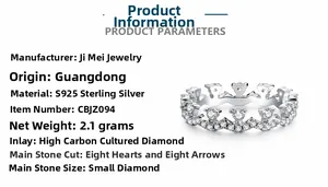 Detailed view of S925 sterling silver crown ring with brilliant cubic zirconia stones