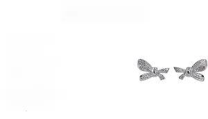 Detail von S925 Sterling Silber Schleife Ohrstecker mit Zirkonia-Inlay im Herzschliff