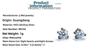 Macro detail of S925 sterling silver dragon claw earrings with 3mm moissanite stones