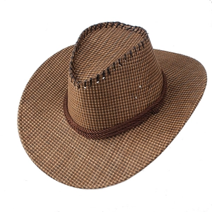 Western Cowboy Straw Hat For Men Women Wide Brim Breathable Summer Sun Hat Outdoor Travel Beach Knight Style Woven Hat