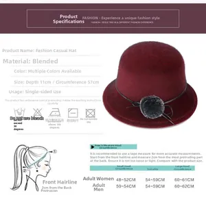 Guide des tailles pour chapeau femme en fausse fourrure avec conseils de lavage