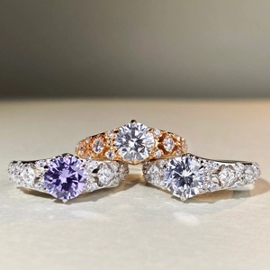 Bague Élégante en Moissanite 1 Carat Couleur D pour Femme Argent Sterling 925 Creux Géométrique Bague de Fiançailles Bijoux de Mode