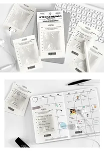 Détails de 30 feuilles de notes autocollantes PET To Do List pour la planification quotidienne