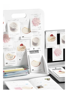 Detail van PaperMore plaknotities in cupcake- en appelvorm voor scrapbooking DIY