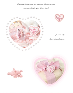 Pink ballet aesthetics DIY stickers with heart patches and pearl phone case decor