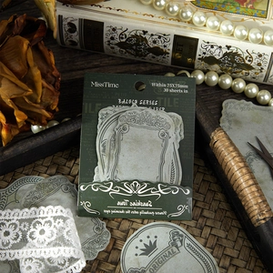 Vintage Baroque decorative sticky notes 30 sheets for journaling and DIY scrapbooking