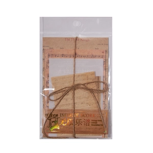 Vintage collage papierset met bladmuziek en manuscripten voor scrapbooking decoratie