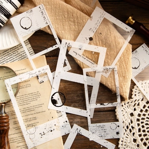 Set di adesivi PET con cornici di film vintage per scrapbooking stile retrò