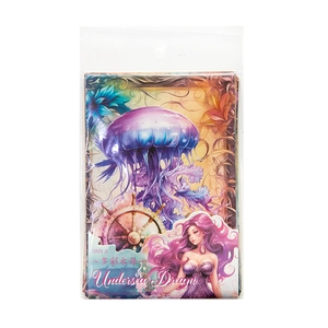 Undersea Dream themed decorative paper set featuring vintage jellyfish and mermaid designs
