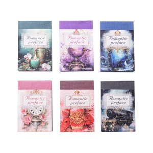Romantic Preface scrapbooking sticker set with 50 vintage fantasy background sheets
