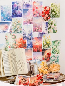Διακοσμητικό χαρτί scrapbooking με vintage στοιχεία και βοτανικές εικονογραφήσεις