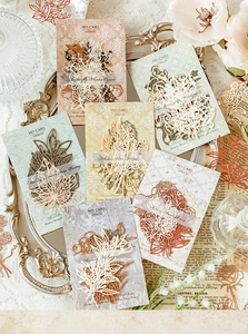 Nahaufnahme von 6 Vintage-Spitzenpapieren mit hohlen Schmetterlings- und Blumendesigns