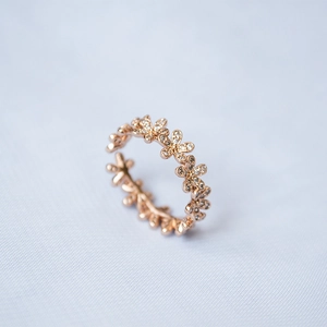 Élégante Bague Ouverte Fleur de Marguerite Or Rose Micro Pave Zirconia Bague Ajustable pour Femme Bijoux de Mode Coréenne