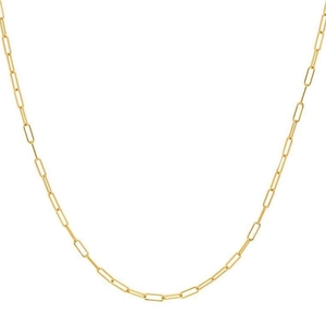 Minimalist Copper Paperclip Chain Necklace For Women Gold Silver Plated Link Choker Fashion Commuter Jewelry Accessories