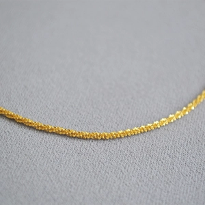 Minimalist 18k gold plated brass starry glitter choker necklace for women with fine chain