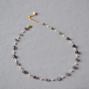 Natural Stone Artificial Pearl Beaded Necklace Bracelet Handcrafted Alloy Jewelry Bohemian Style Elegant Accessory For Women