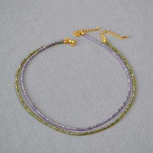 Collier Minimaliste en Perles de Zirconia pour Femmes Mode Banlieusard Alliage Chaîne de Clavicule Ajustable Bijoux Cadeau Élégant
