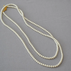 Collier Longue Künstliche Perle d'imitation Élégant Français Pour Femmes Chaîne Pull Multicouche Style Vintage Bijoux Fête Mariage