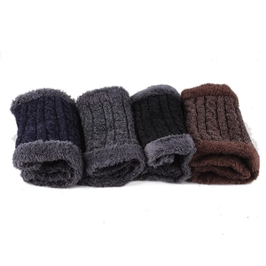 Winter chenille neck gaiter for men and women with warm thick fleece lining