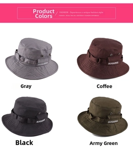 Dettagli di cappelli outdoor in vari colori con ricamo Superstick sul lato