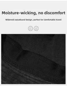 Detail view of the wide moisture-wicking sweatband inside the breathable cotton sun hat
