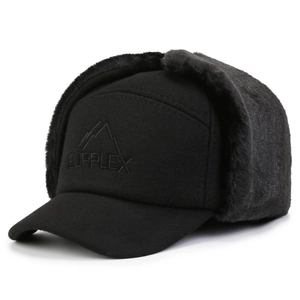 Men's winter aviator trapper hat with warm faux fur lining and Supplex logo embroidery