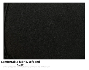 Macro detail of thick black felt fabric showing soft texture and premium sewing craft