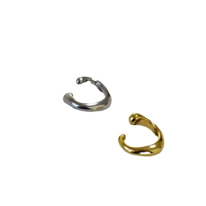 Ακανόνιστα σκουλαρίκια ear cuffs σε χρυσό και ασήμι, μινιμαλιστικά κοσμήματα χωρίς τρύπες