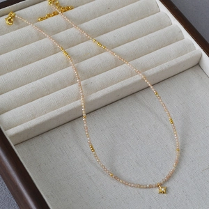Élégant Collier de Perles en Zirconia Champagne Avec Pendentif Étoile d'Or Chaîne de Clavicule en Alliage de Cuivre Bijoux Femme