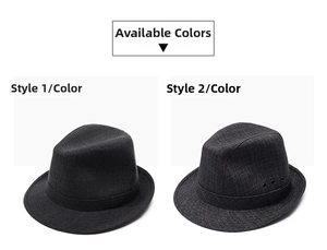 Men's wool fedora hat styles in dark grey featuring breathable side metal eyelet details
