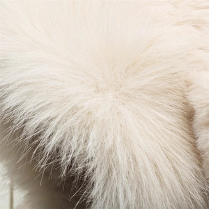 Detailed close-up showing the soft plush faux fur texture of the warm bear hat