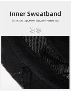 Detail showing inner sweatband with adjustable drawstring on black western cowboy hat