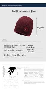 Tabella delle taglie per cappello in maglia con guida alla misurazione della testa
