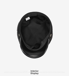 Détail de la doublure en coton-polyester et étiquette de taille 58cm du chapeau