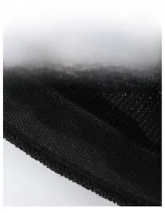 Detailed macro view of the wide moisture-wicking sweatband inside the breathable straw hat