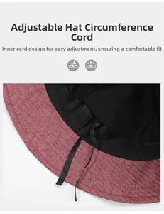 Dettaglio del cordoncino interno regolabile per una vestibilità comoda del cappello