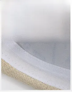 Close-up of the widened mesh sweatband inside a breathable straw fedora hat