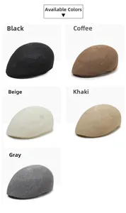 Detailed grid view of breathable mesh ivy caps in black, coffee, beige, khaki, and grey