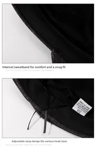 Detail of plaid beret hat showing adjustable inner drawstring and moisture-wicking sweatband