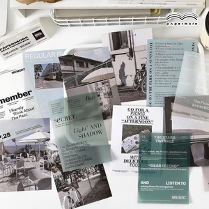 Vintage INS style decorative scrapbooking paper pack with 15 mixed aesthetic sheets