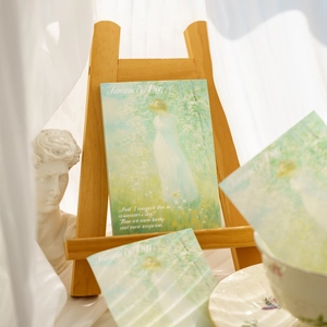 Impressionist art memo pad cards featuring classic summer oil painting style for journaling