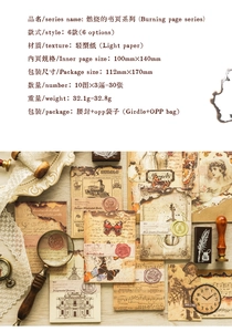 Dettaglio macro della carta vintage per scrapbooking con estetica retro Burnt Pages